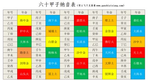 甲辰年納音|60甲子纳音表及象意应用